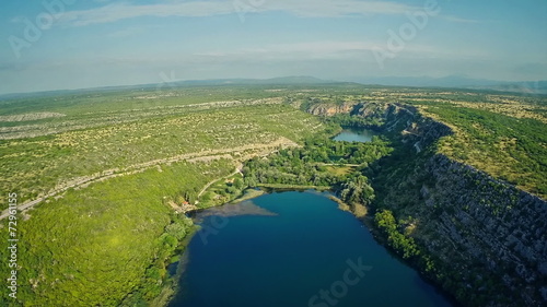 Brljan lake, aerial photo