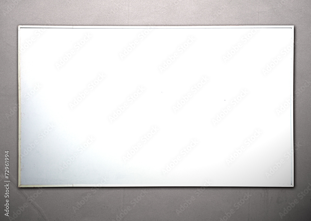 Realistic whiteboard on concret wall Realistic whiteboard on concret wall