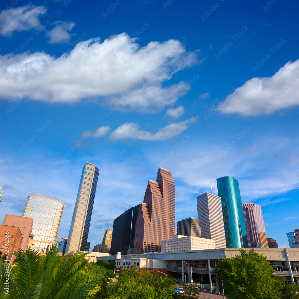 Houston Skyline North view in Texas US Houston Skyline North view in Texas US