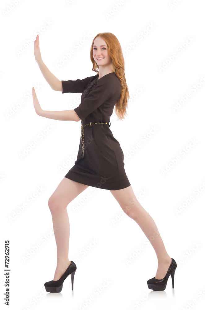 Woman isolated on the white background Woman isolated on the white background