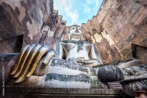 Wat Si Chum in Sukhothai historical park, Sukhothai, Thailand. photo