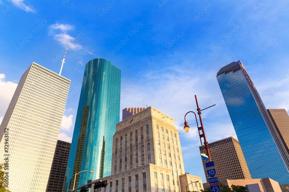 Fototapeta premium Houston Skyline North view in Texas US