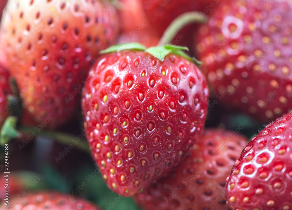 Strawberries macro closeup Strawberries macro closeup
