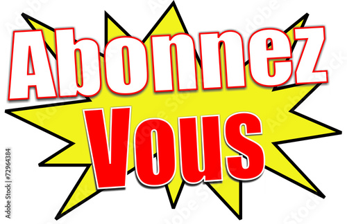 étiquette abonnez-vous