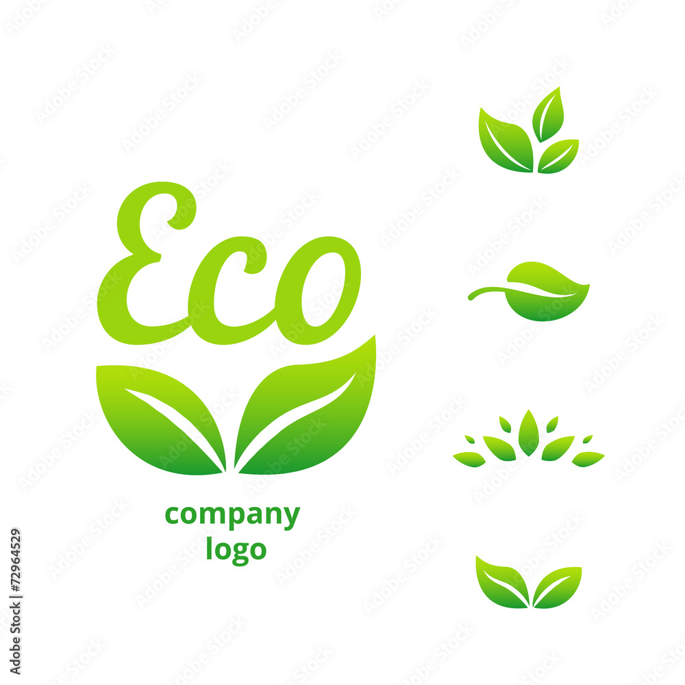 eco logo - obrazy, fototapety, plakaty 