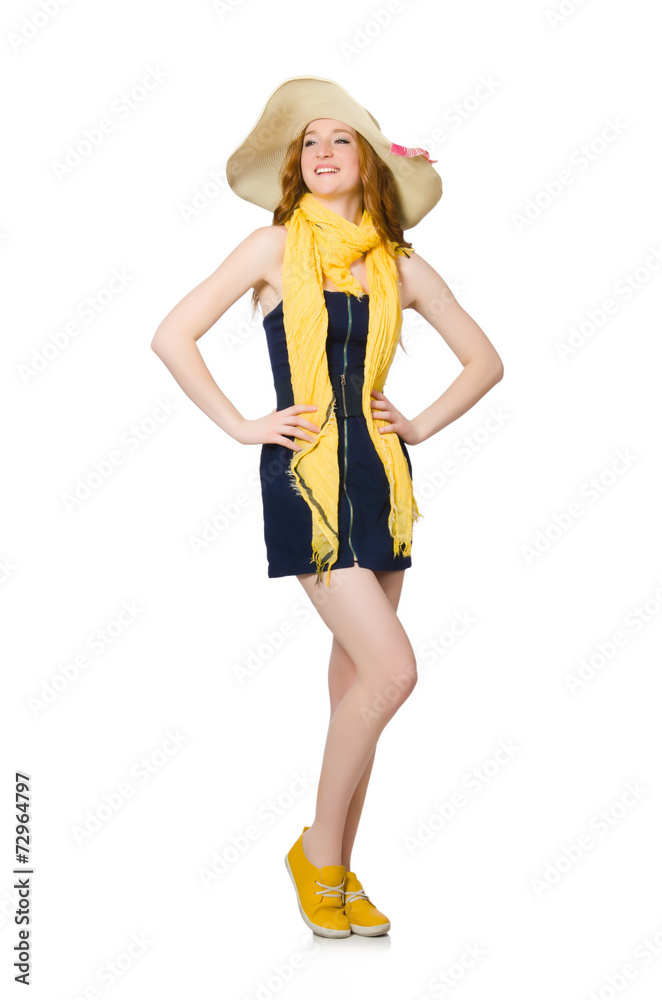 Young woman in fashion concept