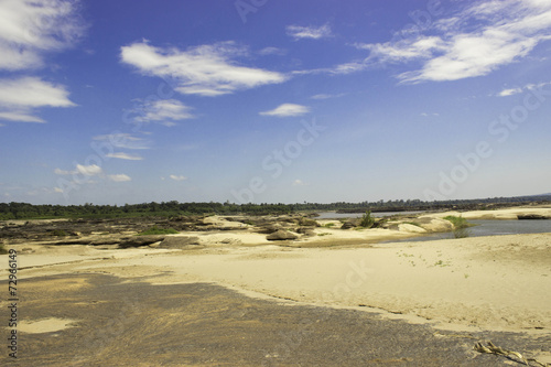 Beach sampanbok Mekong River