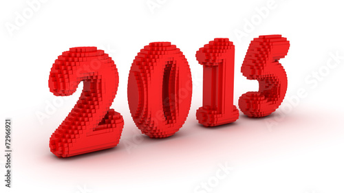 Represents the new year 2015