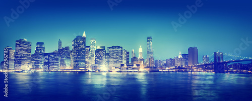 New York City Panorama Night Concepts #72967115