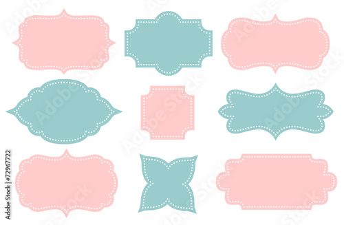 Set of vector frames