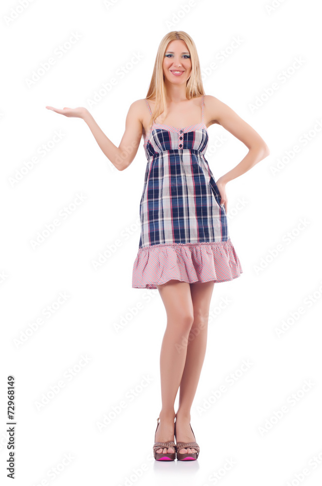 Woman isolated on the white background Woman isolated on the white background
