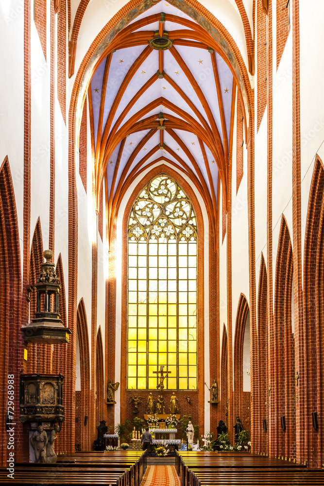 interior of St Mary Magdalene's Church, Wroclaw, Silesia, Polan