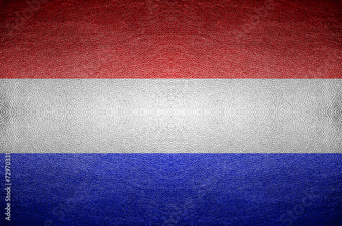 closeup Screen Netherland flag concept