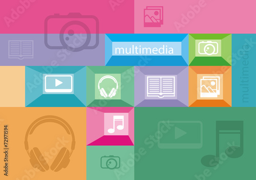 Multimedia icons of user interface elements