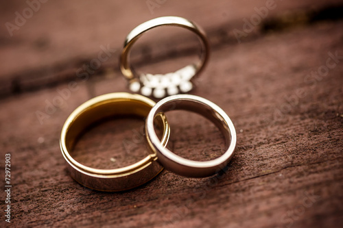 Three wedding rings