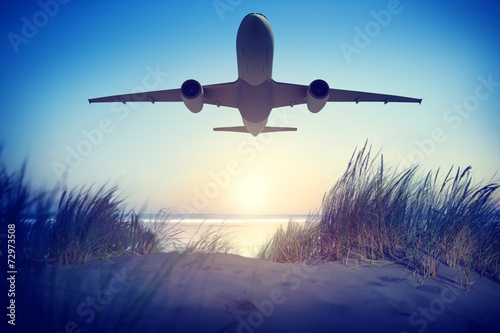 Airplane Transportation Travel Flying Concepts