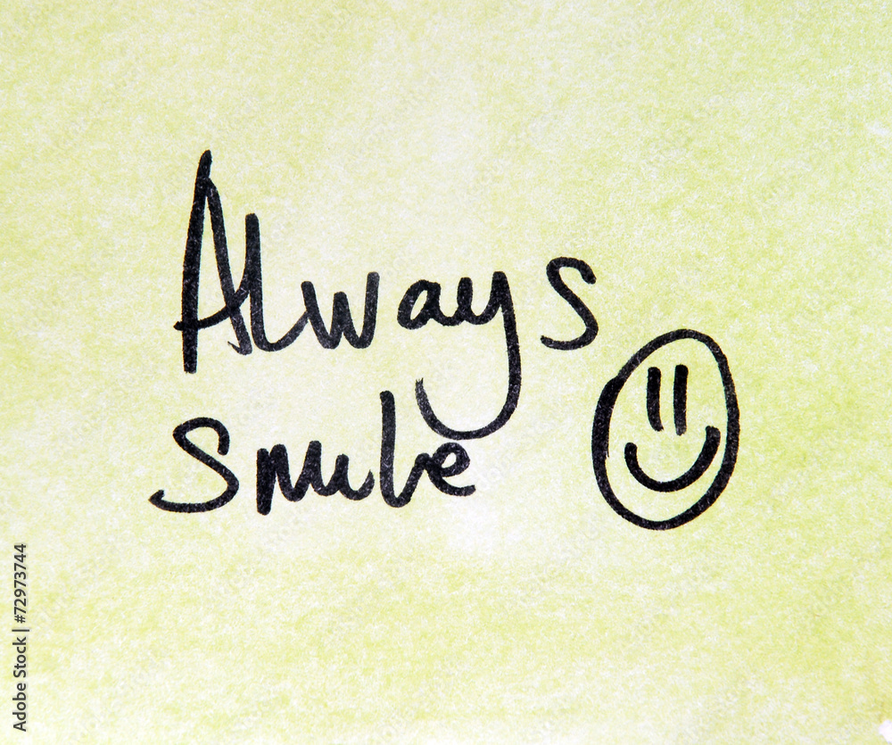 motivational message always smile
