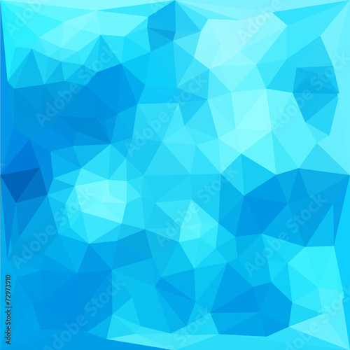 Blue abstract triangles background