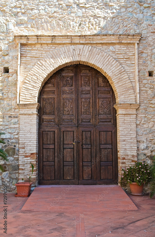 Franciscan monastery. Rocca Imperiale. Calabria. Italy.