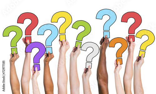 People Hands Holding Question Marks