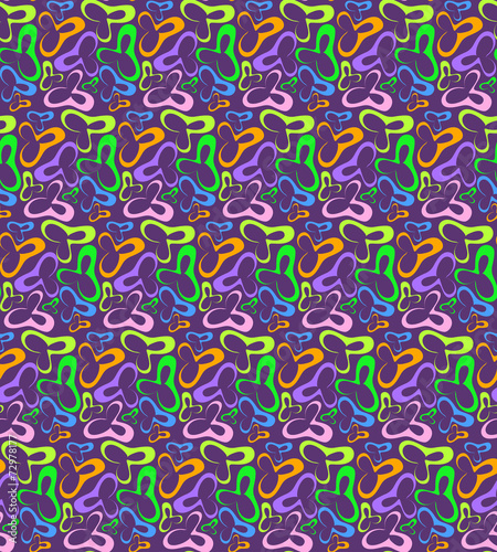 Seamless amoeba colored pattern texture for background, wallpaper, wrapping paper or fabric