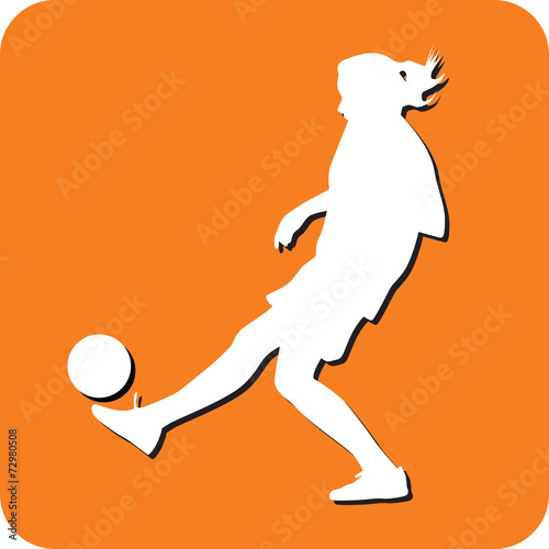 woman soccer player