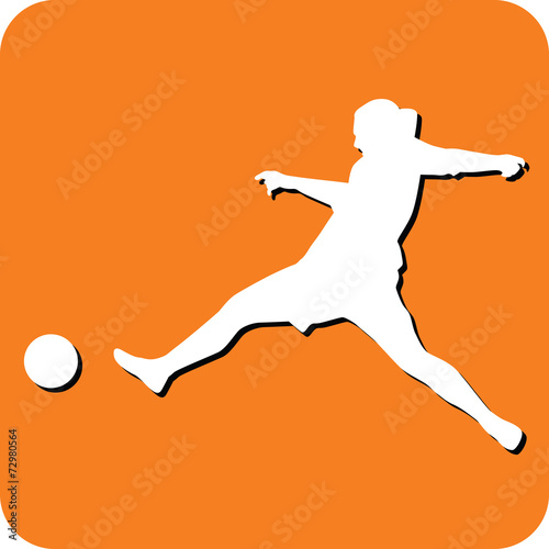 woman soccer player