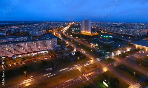 Naberezhnye Chelny  Russia - October 7  2014  city       night l