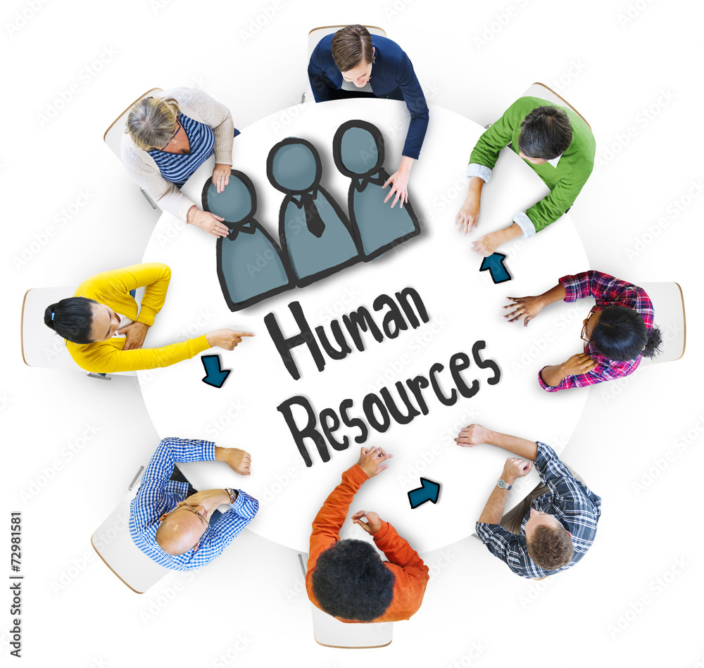 Multiethnic People with Human Resources Concepts Multiethnic People with Human Resources Concepts