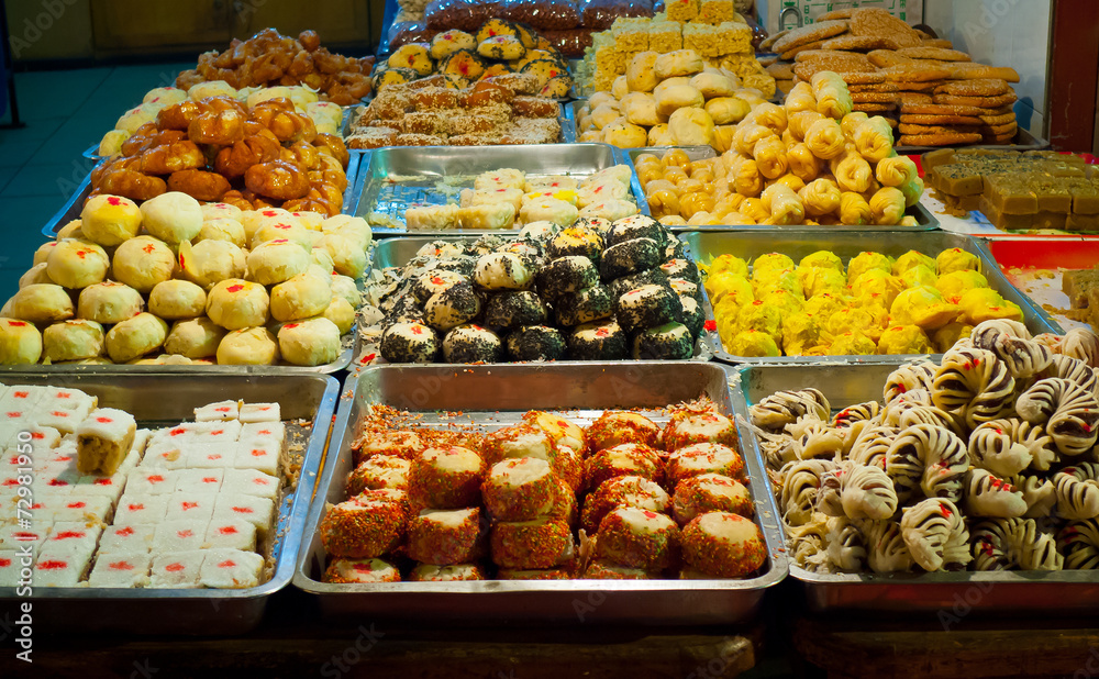 Traditional pastry stall