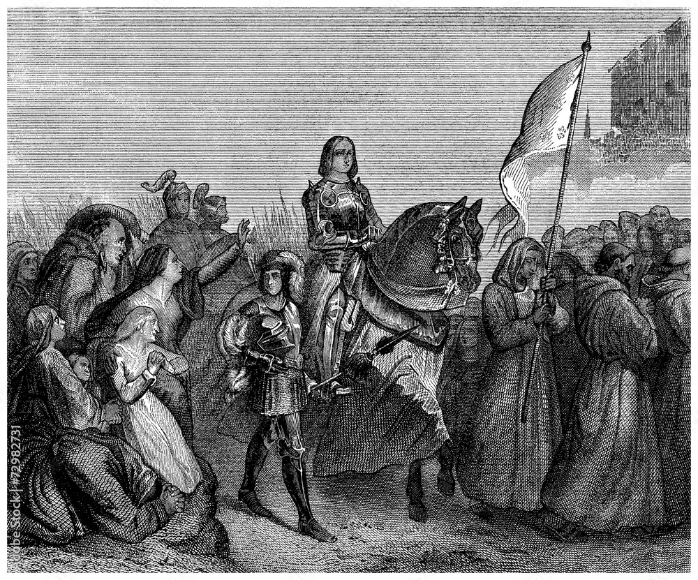 Obraz premium Joan of Arc : entering Orleans - 15th century