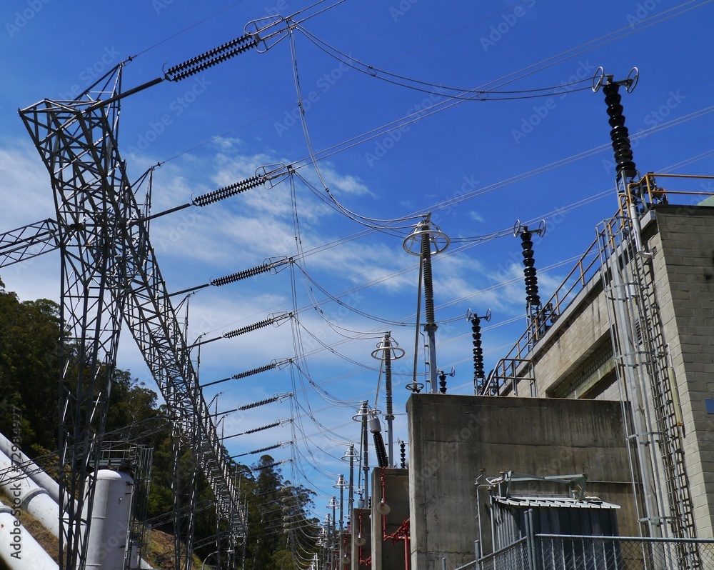 A power station in the snowy mountains in Australia A power station in the snowy mountains in Australia