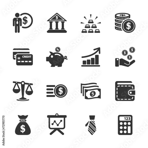 finance icon set, vector eps10
