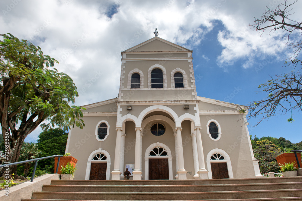 Immaculate Conception Cathedral at Mahe Island Immaculate Conception Cathedral at Mahe Island