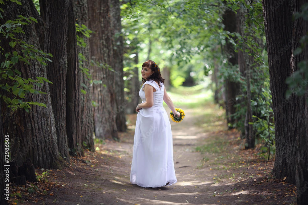 bride wedding a walk in the park in the woods bride wedding a walk in the park in the woods