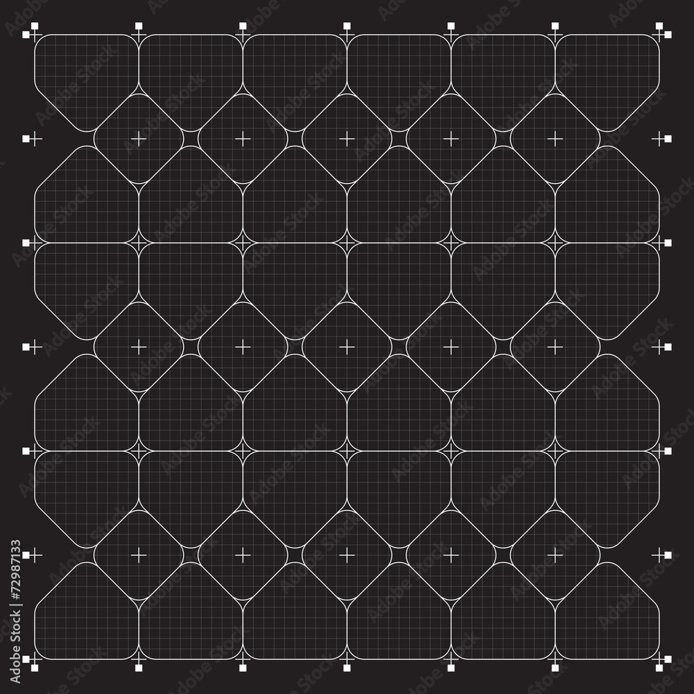 Fototapeta premium Grid for modern virtual technology user interface HUD