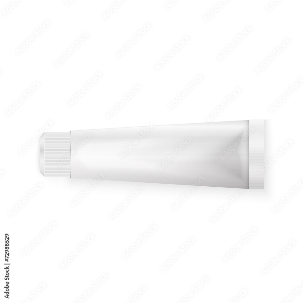 Tube Of Toothpaste, Cream Or Gel Grayscale Silver White Clean. Tube Of Toothpaste, Cream Or Gel Grayscale Silver White Clean.