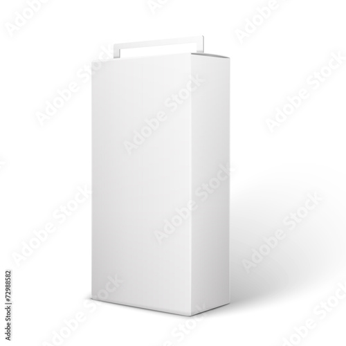 White Product Package Box Illustration Isolated