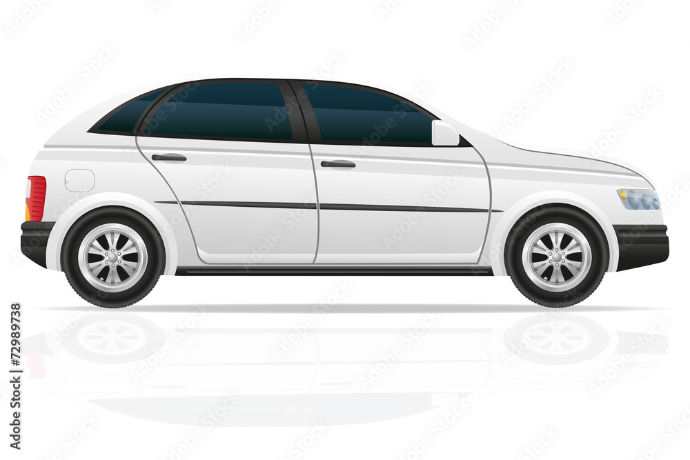 car hatchback vector illustration