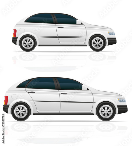 car hatchback vector illustration