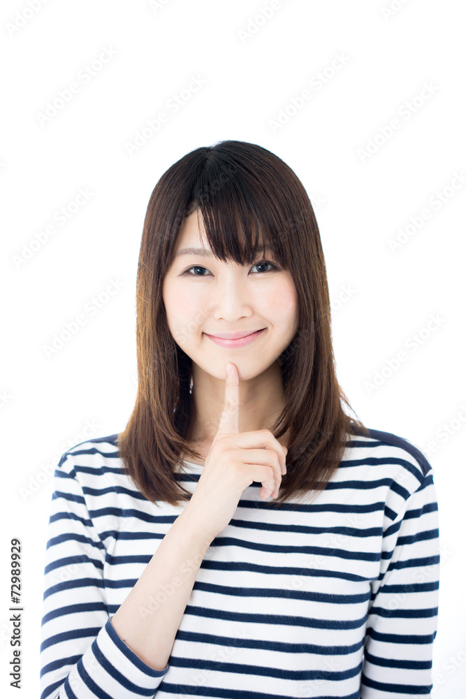 考える女性 考える女性