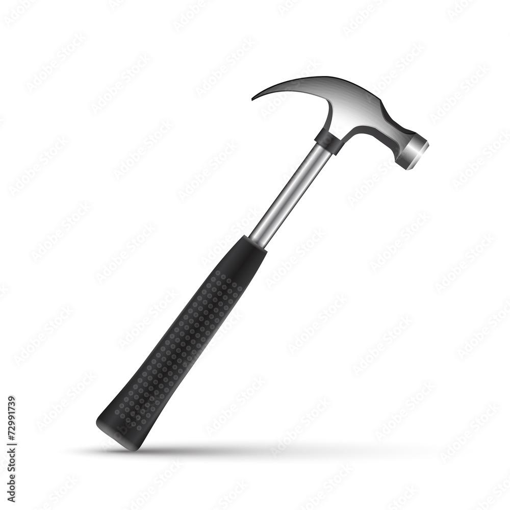 Iron hammer isolated on a white background Iron hammer isolated on a white background