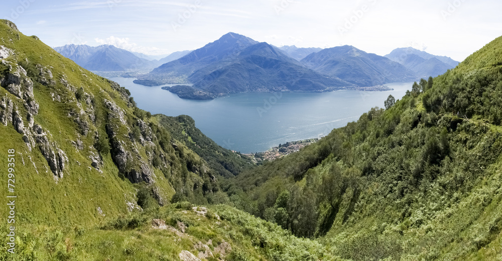 Panoramic images of Lake of Como