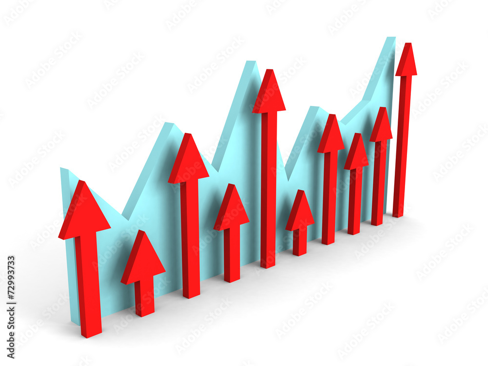 business financial bar chart graph on white background business financial bar chart graph on white background