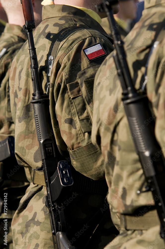 Fototapeta premium Polish soldiers