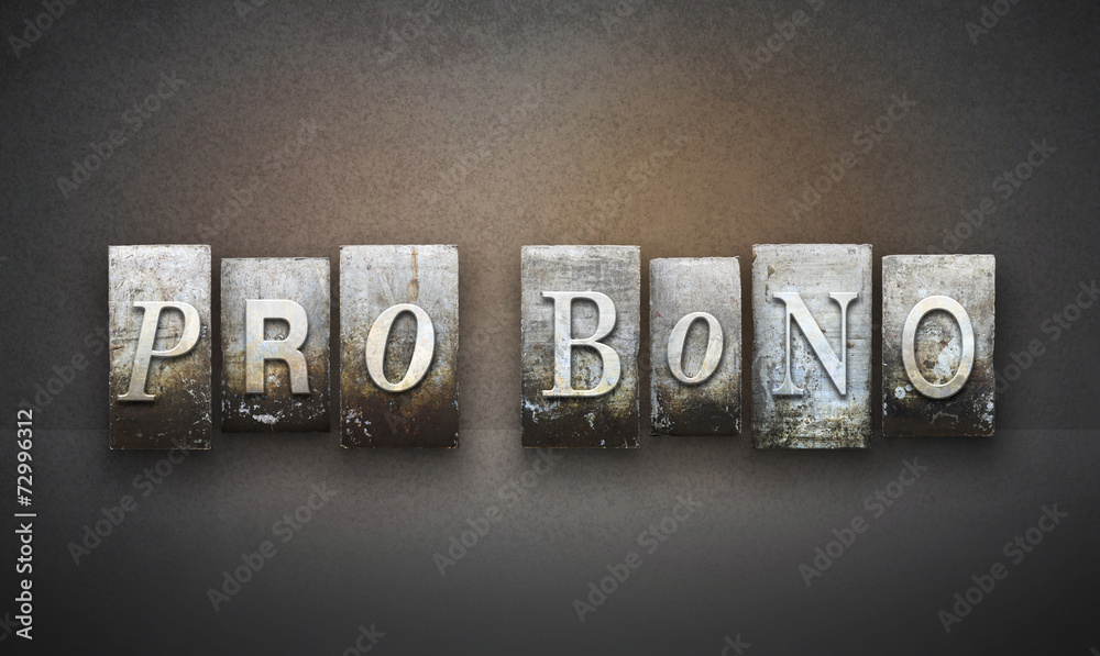 Obraz premium Pro Bono Letterpress