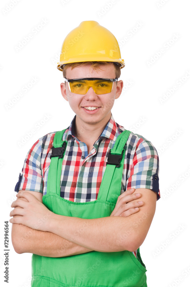 Industrial worker isolated on the white background Industrial worker isolated on the white background