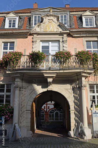 Schmucke Fassade und Tor in Michelstadt Odenwald photo
