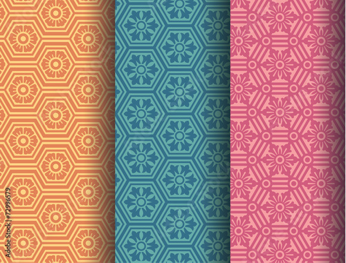 hexagonal patterns