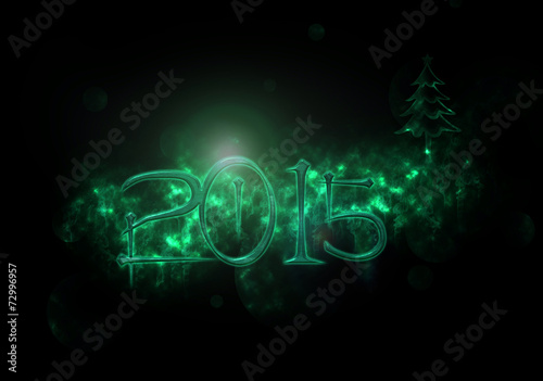 2015 Christmas and New Year mystery Greeting Card